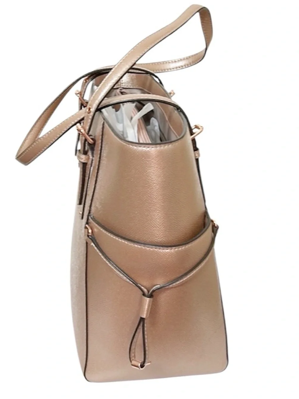 Michael Kors Voyager East West Crossgrain Leather Tote - Picture 5 of 14